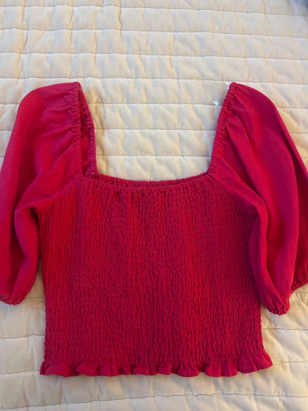 Smocked Crop Top sz S